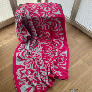 Double-Knitting Strickmuster Decke mit Ornamentmuster