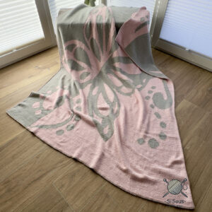 Schmetterling Decke stricken Double Knitting
