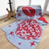 Kissco 7 mit Logo Double- Knitting Strickmuster Decke "Disco Kisses"